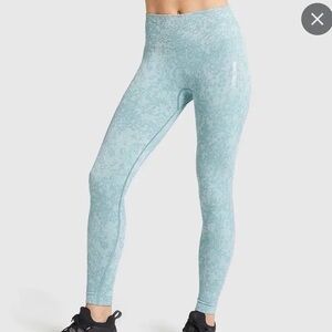 Gymshark Adapt Animal Seamless Leggings - Light Green Sz Small